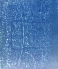 blue paperboard sheet