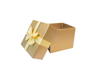 Golden gift box