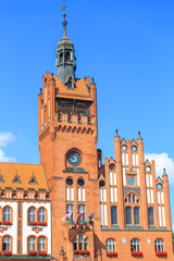 Neo-gothic Town Hall in Słupsk, Poland