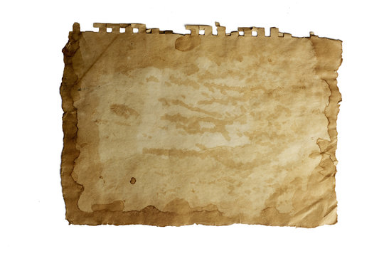old paper, isolated background