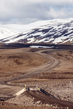 Icelandic F-Road (mountain road)
