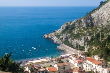 Fototapeta premium View of village Erchie