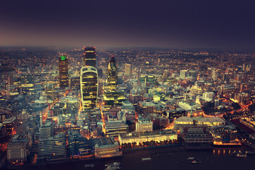 Fototapeta premium City of London At Sunset
