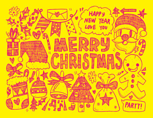 Doodle Christmas background