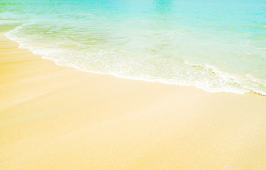 Fototapeta na wymiar Sand beach water background