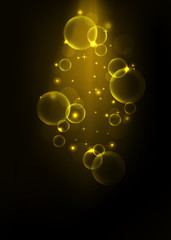 Abstract Background .Golden christmas vector Illustration