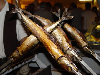 Steckerlfisch gegrillt