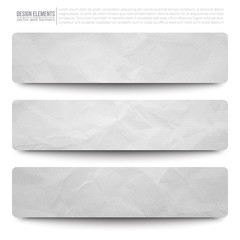 Vector Web Paper Banners