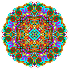 mandala, circle decorative spiritual indian symbol of lotus