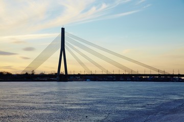 Fototapeta na wymiar Bridge in Riga