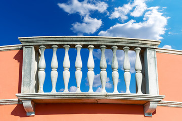 Balustrade Pillars on a Cloudy Sky