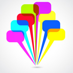Vector speech bubbles