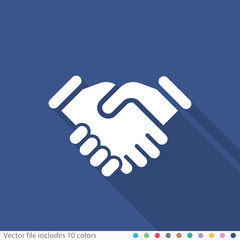 Flat Long Shadow Icon