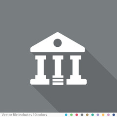 Flat Long Shadow Icon