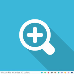 Obraz premium Flat Long Shadow Icon