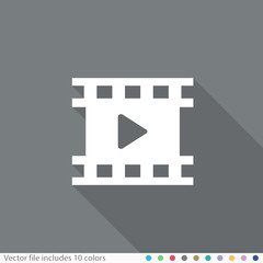 Flat Long Shadow Icon