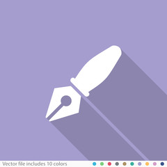 Flat Long Shadow Icon