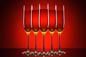 luxury glass of champagne