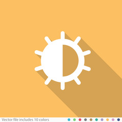Flat Long Shadow Icon