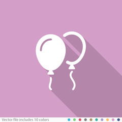 Flat Long Shadow Icon