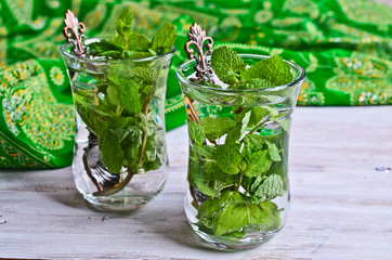 Tea with mint