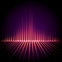 Equalizer on abstract technology background