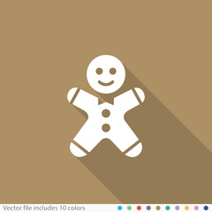 Flat Long Shadow Icon