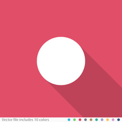 Flat Long Shadow Icon