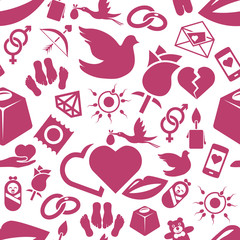 love seamless pattern