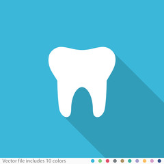 Flat Long Shadow Icon