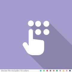 Flat Long Shadow Icon