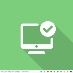 Flat Long Shadow Icon