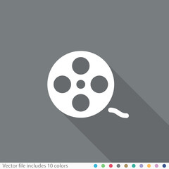 Flat Long Shadow Icon