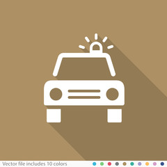 Flat Long Shadow Icon