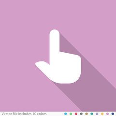 Flat Long Shadow Icon