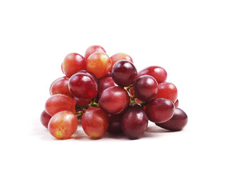 red grape on isolated white background
