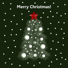 Christmas tree. New Year tree.