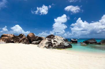 Fototapeta na wymiar Stunning beach at Caribbean