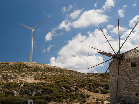 Windmills, old and new generation