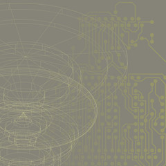 Conceptual vector Design template. Abstract Background Vector