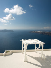 Caldera view on Santorini, Greece