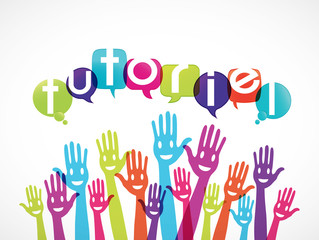 groupe mains souriant: tutoriel