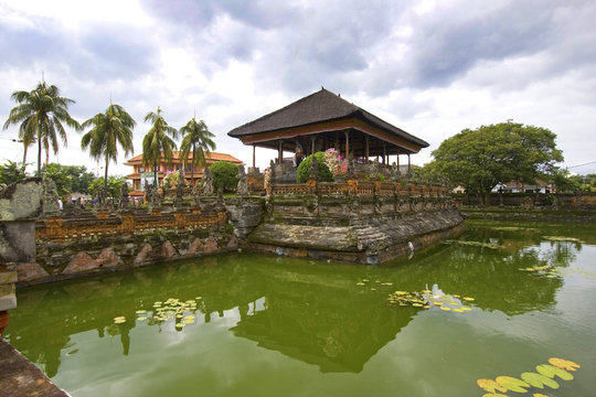 Kertha Gosa Floating palace, Balinese Temple, Bali, Indonesia.