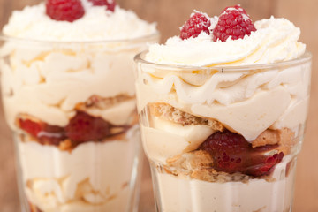 raspberry, lemon and coconut desert