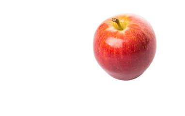 Royal gala apple on white background