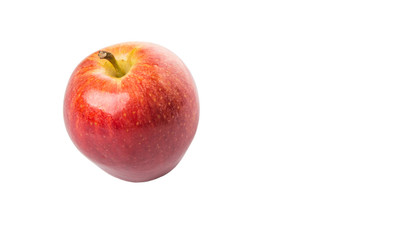 Royal gala apple on white background