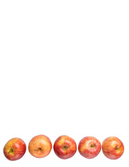 Royal gala apple on white background