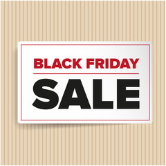 Black Friday sales label