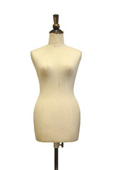 Female mannequin (with clipping path) isolated on white