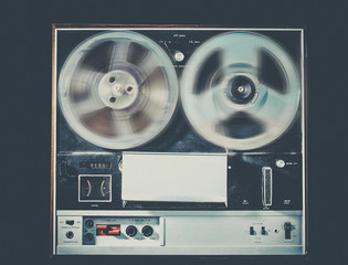 Reel to reel tape deck retro vintage audio